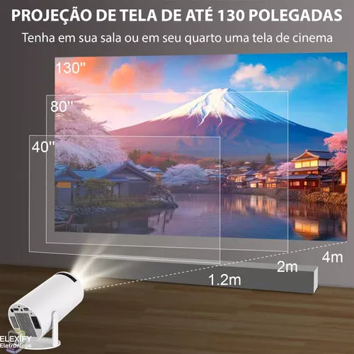 Projetor Portátil 4K - ORIGINAL